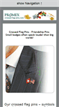 Mobile Screenshot of crossed-flag-pins.com