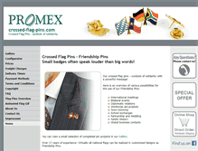 Tablet Screenshot of crossed-flag-pins.com
